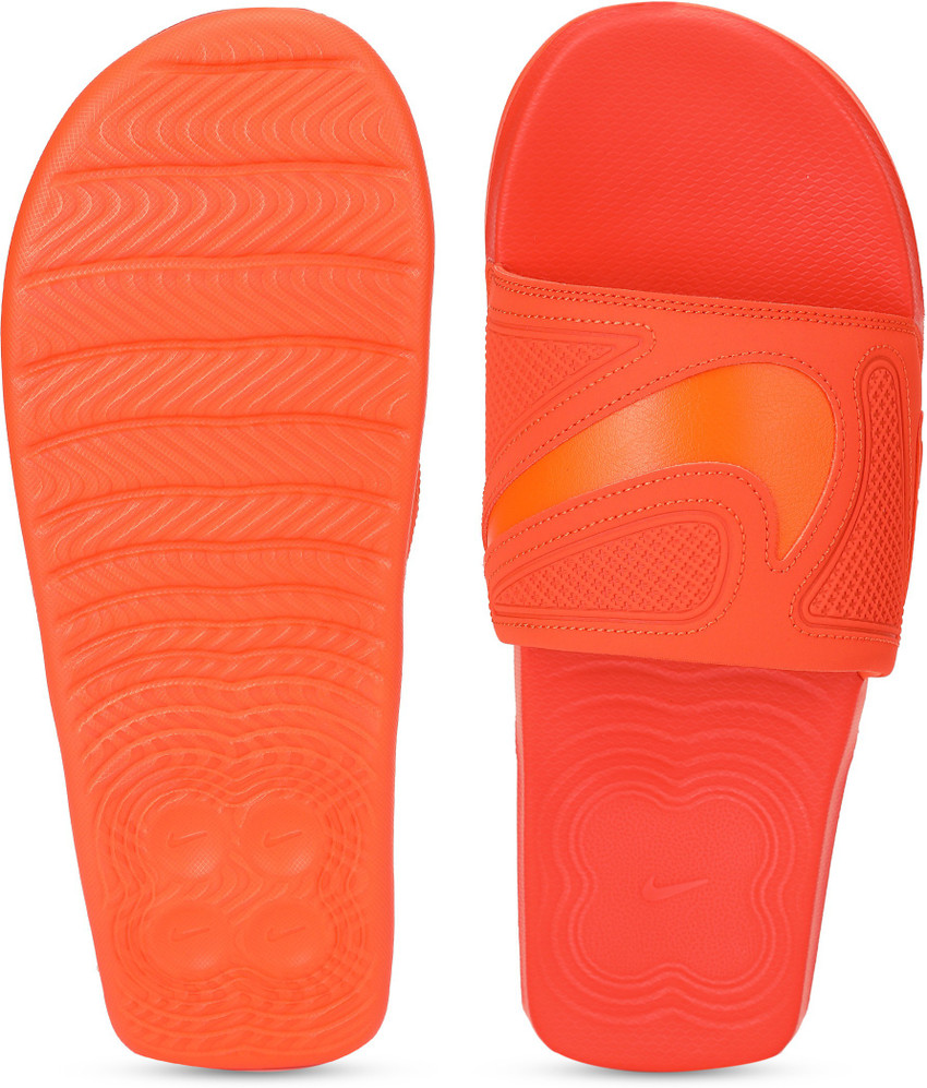 Mens orange hotsell nike slides