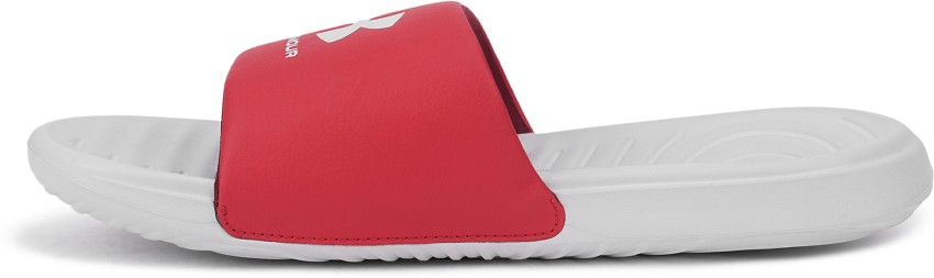 Under armour slides cheap red