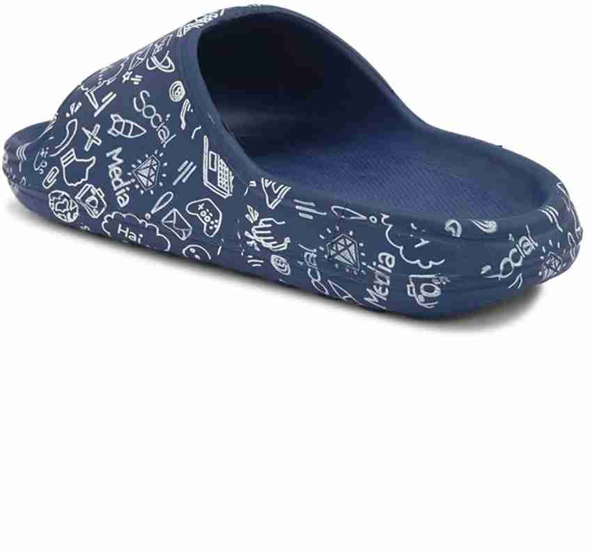 Blue bandana slippers online mens