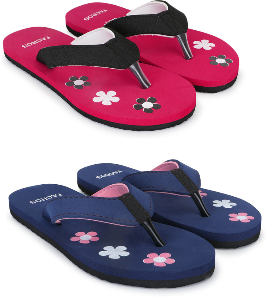 FACROS Women 2 Pair EVA Ultralightweight Premium Comfort All Seasons Trendy Slippers Flip Flops Buy FACROS Women 2 Pair EVA Ultralightweight Premium Comfort All Seasons Trendy Slippers Flip Flops Onli...
