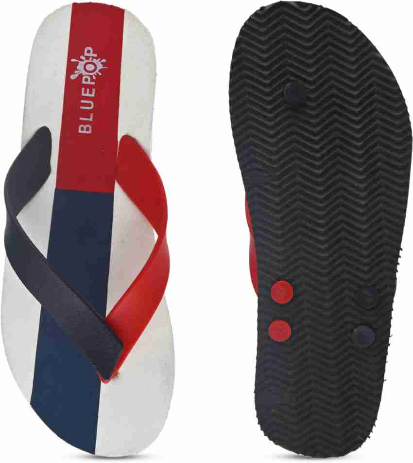 Red white and blue on sale slippers