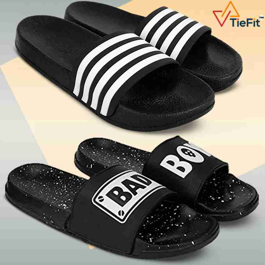 TieFit Men TieFit Men Combo of 2 Sporty Printed Flip Flops