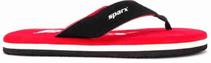 Sparx slippers red and black hot sale