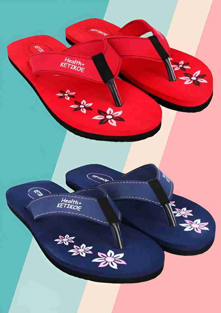 KETIKOE Women Women s Slipper Ortho Care Trending Colorful Printed Combo Flip Flop Pack of 2 Slippers Buy KETIKOE Women Women s Slipper Ortho Care Trending Colorful Printed Combo Flip Flop Pack of 2 S...