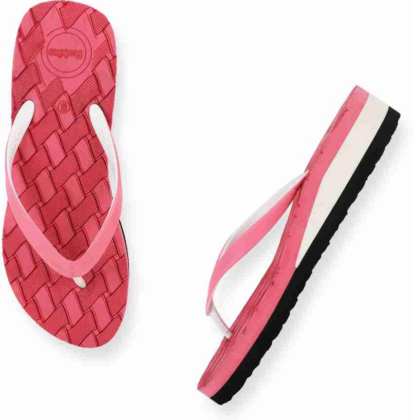 Pink flip flops hot sale womens