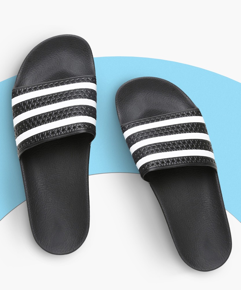 ADIDAS ORIGINALS Men ADILETTE Slippers Buy BLACK1 WHT BLACK1 Color ADIDAS ORIGINALS Men ADILETTE Slippers Online at Best Price Shop Online for Footwears in India Flipkart