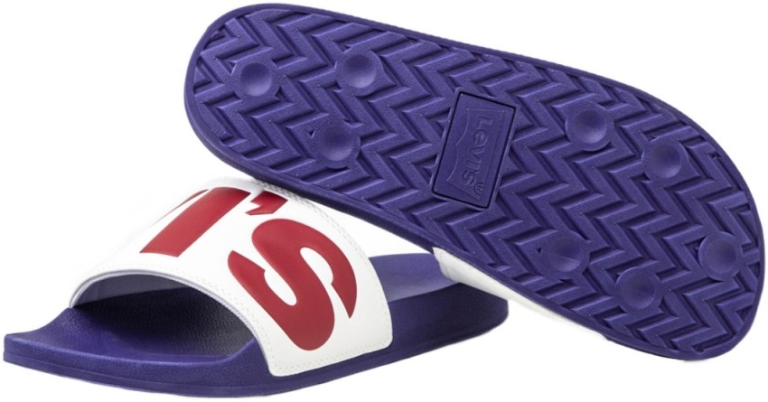 Mens purple online slides