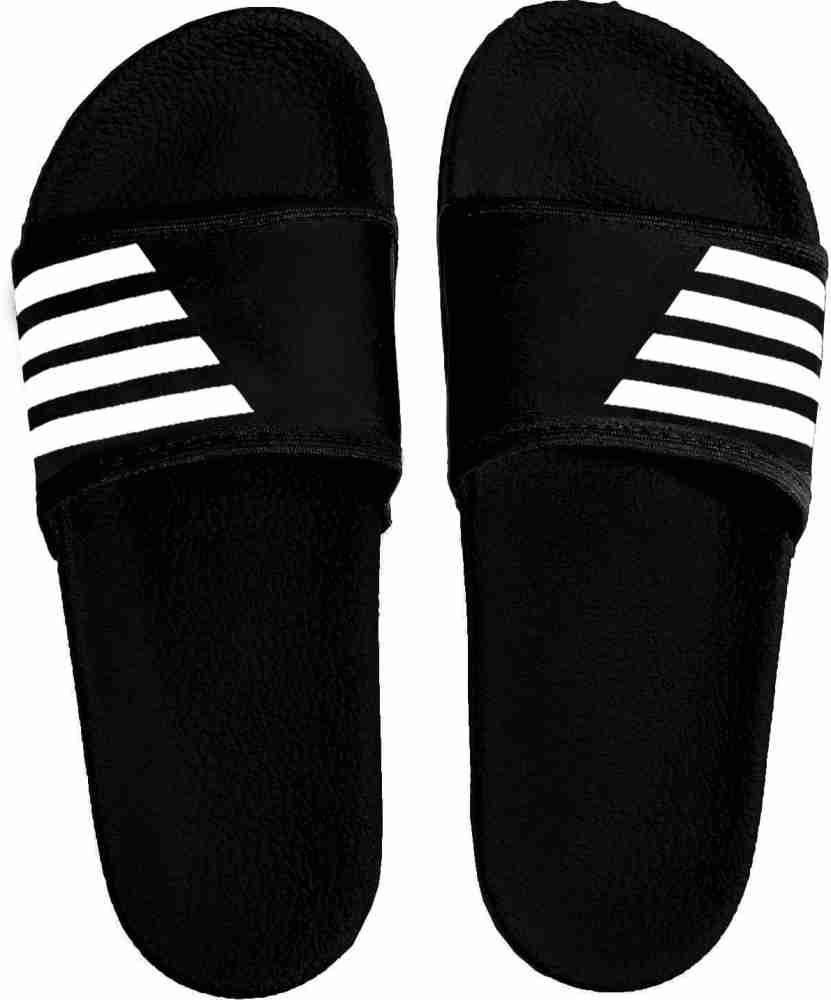 Black slipper slides hot sale