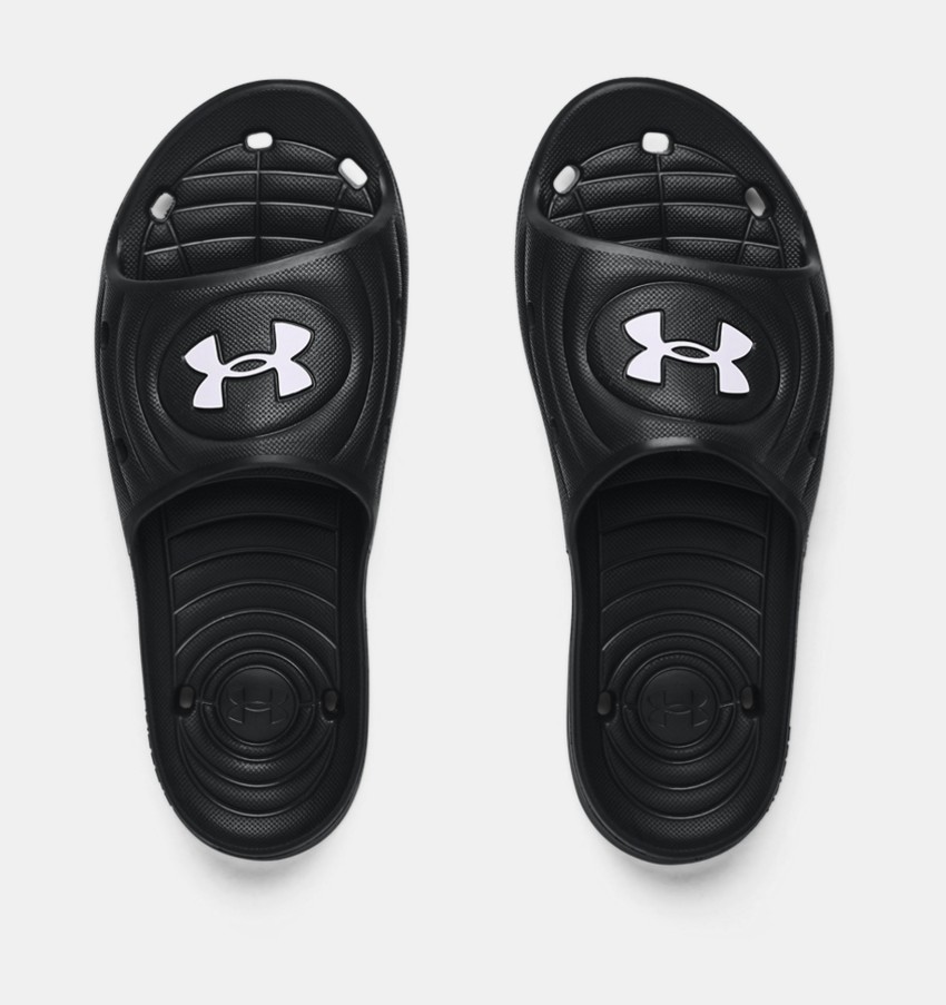 Black under best sale armour sandals