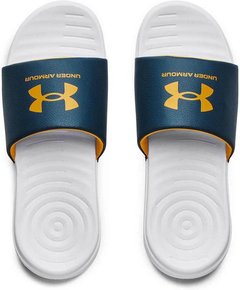 Under armour 2025 slides blue