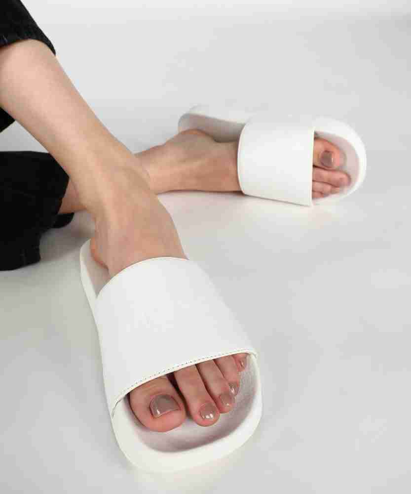 Plain slides for women hot sale