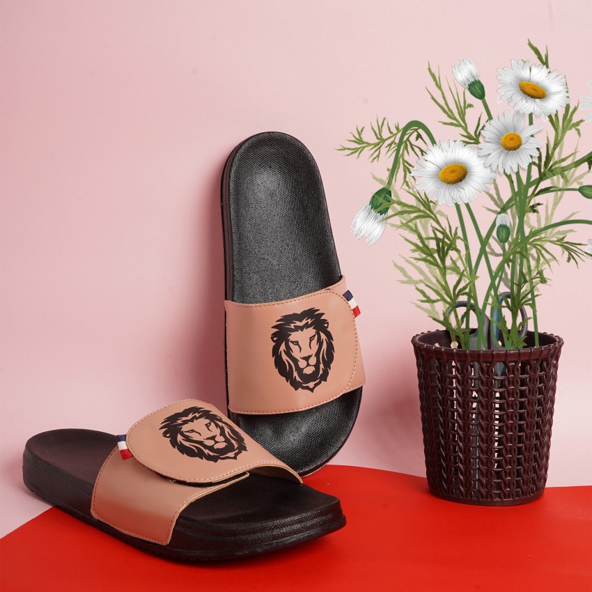 Versace hot sale lion slides