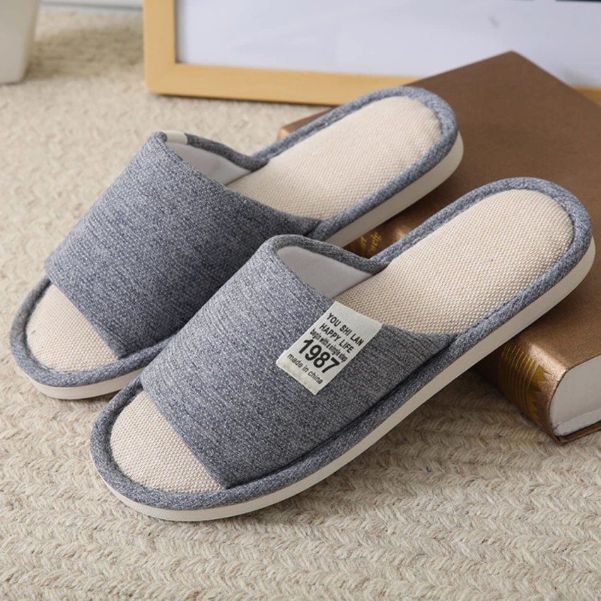 ILU Men Slipper For Men s Flip Flops Winter Slides Home Open Toe