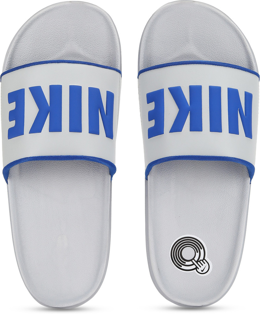 Nike slides store light blue