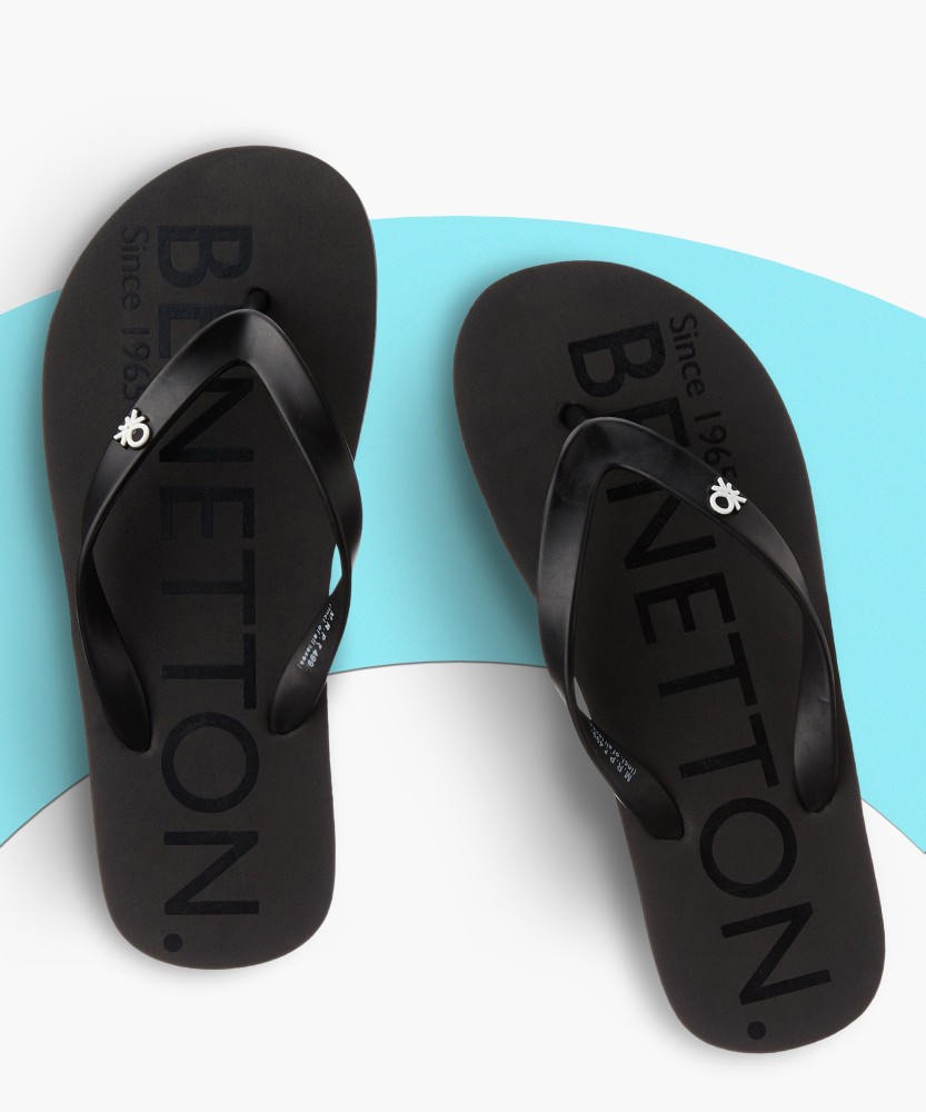 United Colors of Benetton Men Flip Flops Buy D Grey Black Color