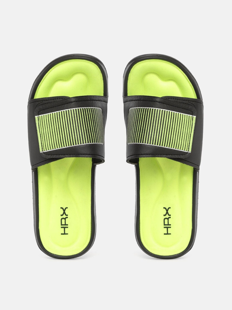 Adidas green sliders cheap