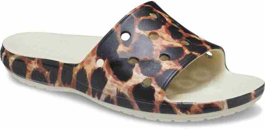 Leopard discount print slides