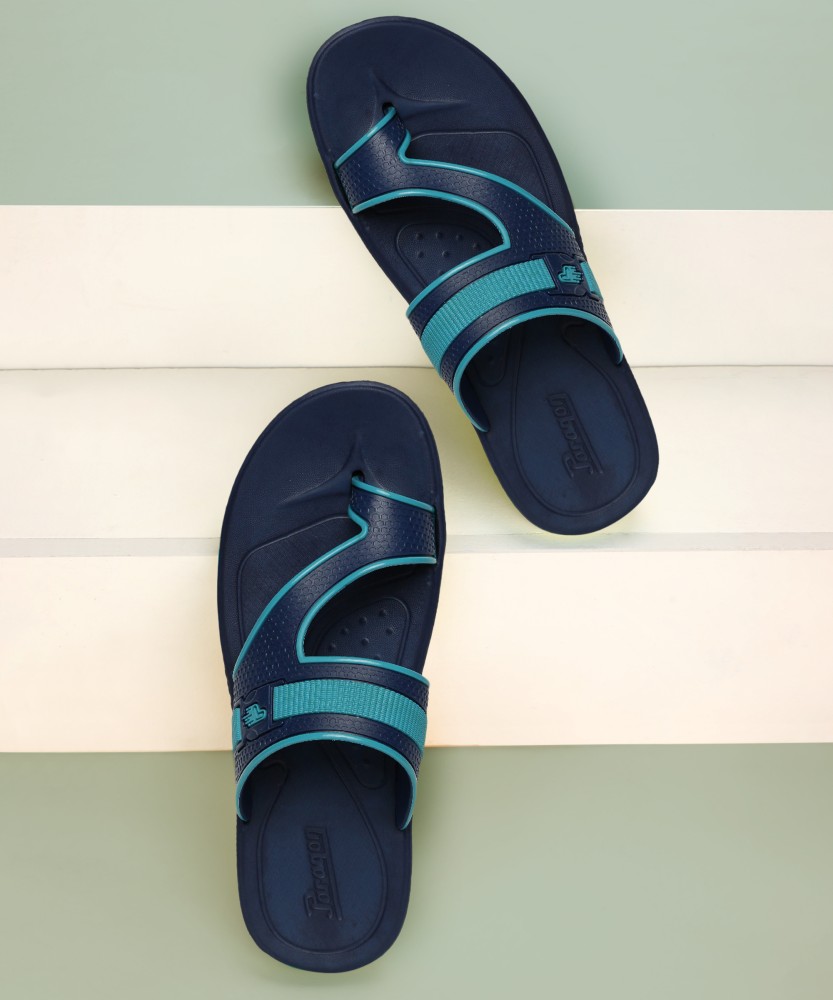 Paragon Daily Wear Lightweight Navy Blue and White Flip Flops for Men