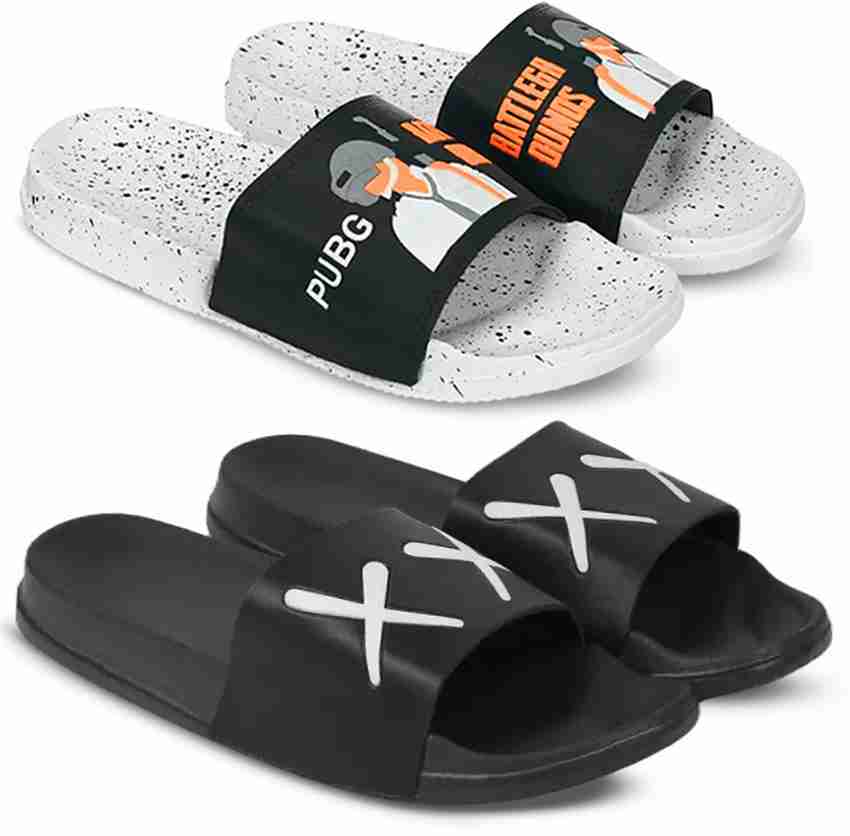 TieFit Men TieFit Men Combo of 2 Sporty Printed Flip Flops