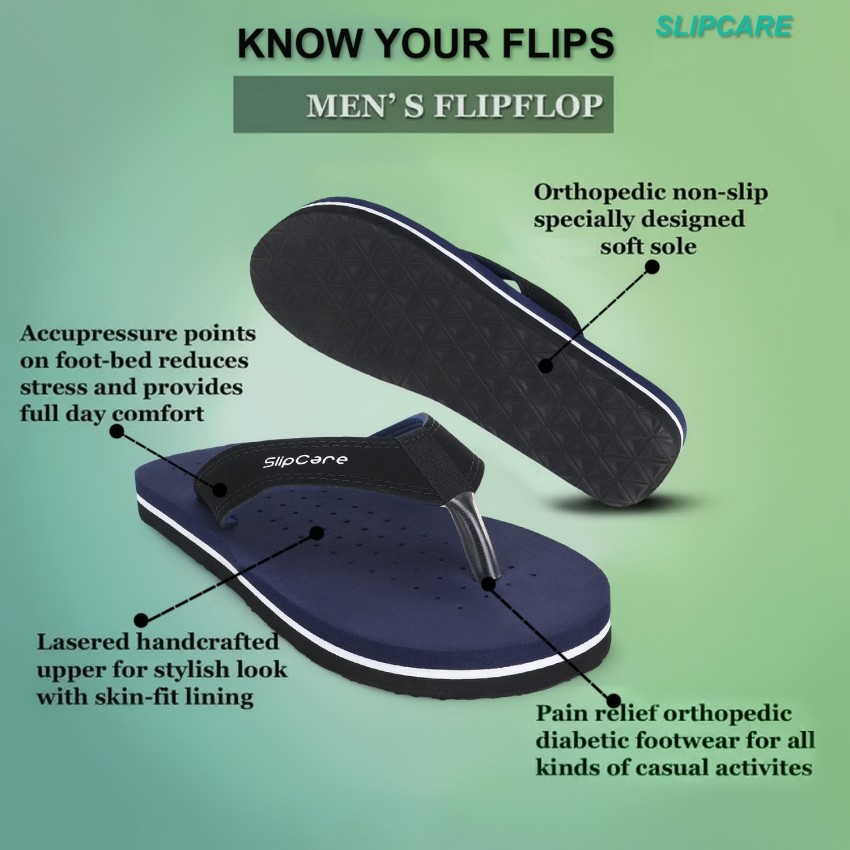 Ortho flip flops online mens