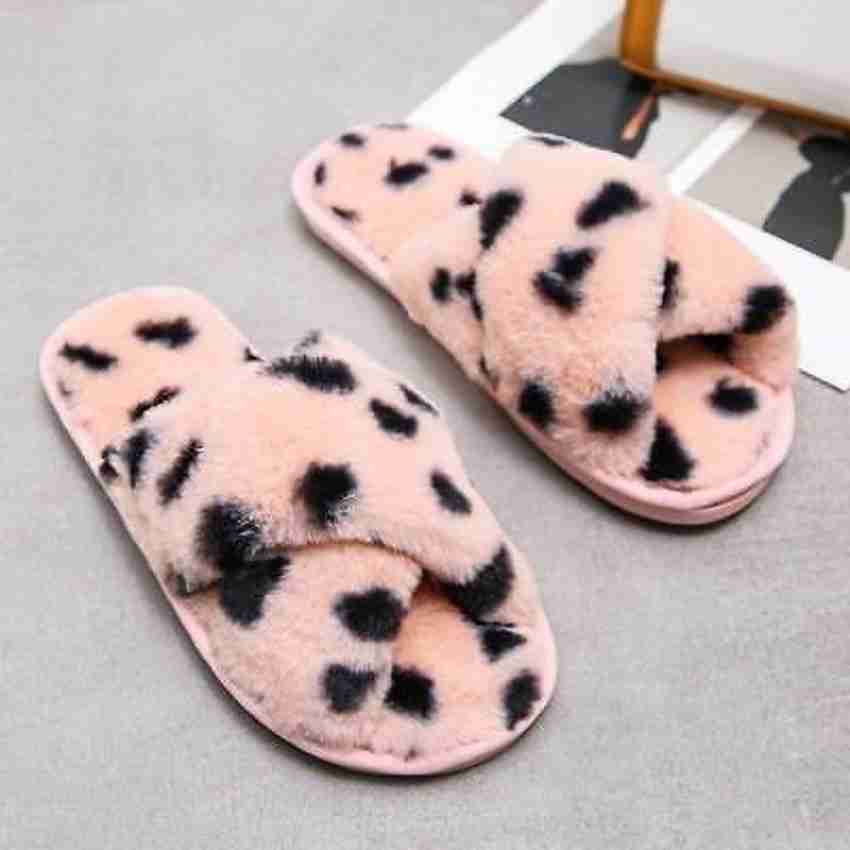 Leopard best sale cross slippers