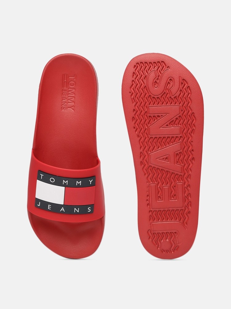 tommy hilfiger slides red