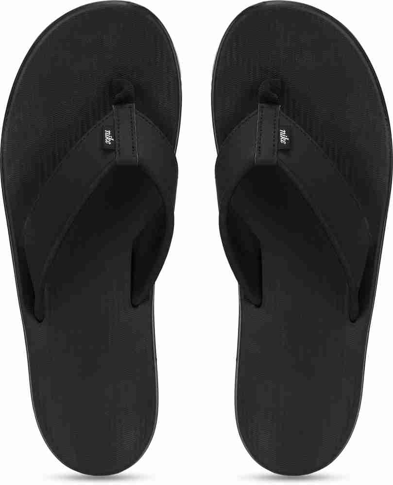 Nike mens black flip flops online