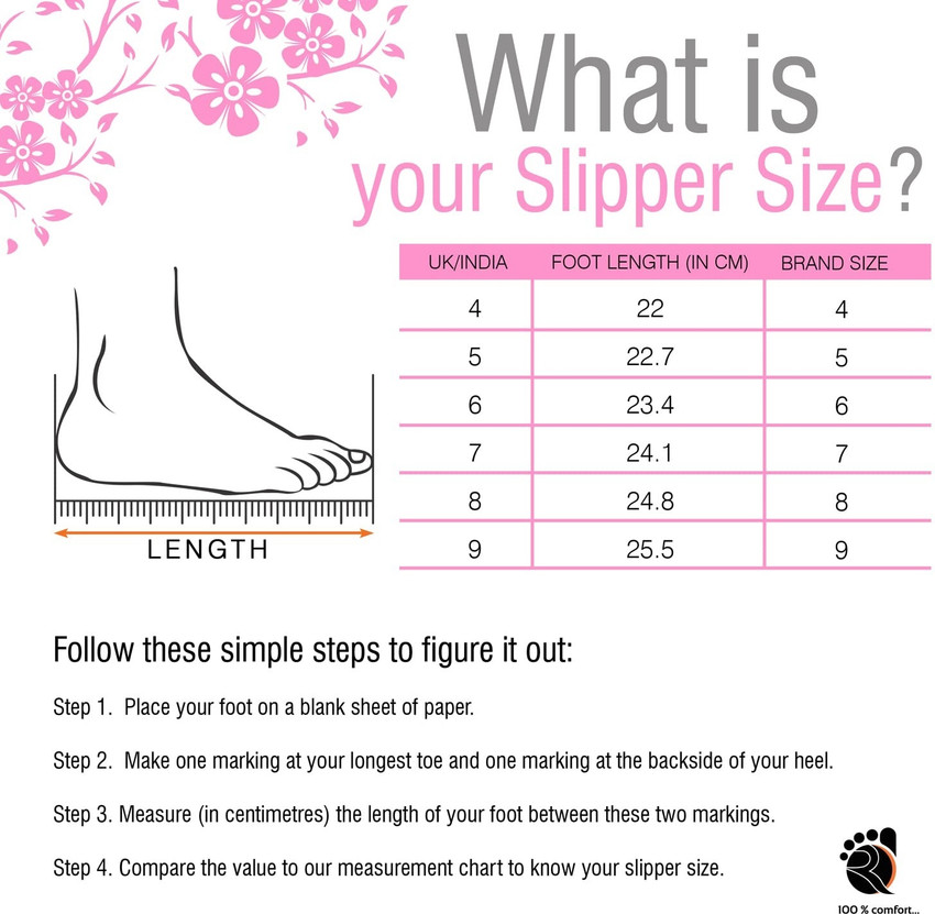 Aggregate more than 147 womens slipper size chart latest noithatsi.vn