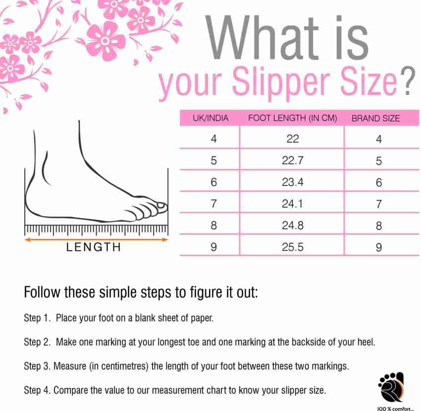 Slipper size 6 in on sale cm