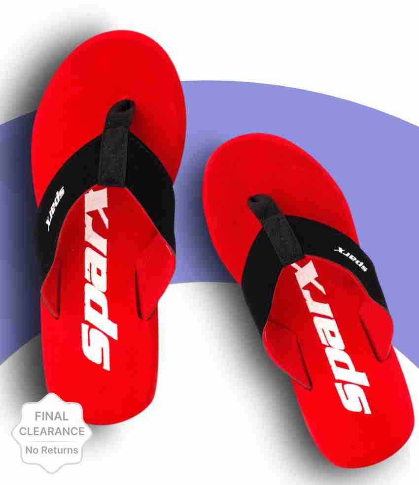 Sparx chappal red colour discount