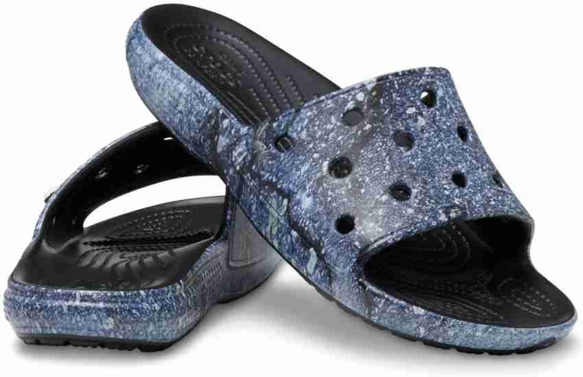 Black iridescent crocs discount slides