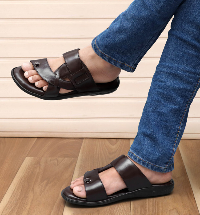 Mens open heel slippers clearance