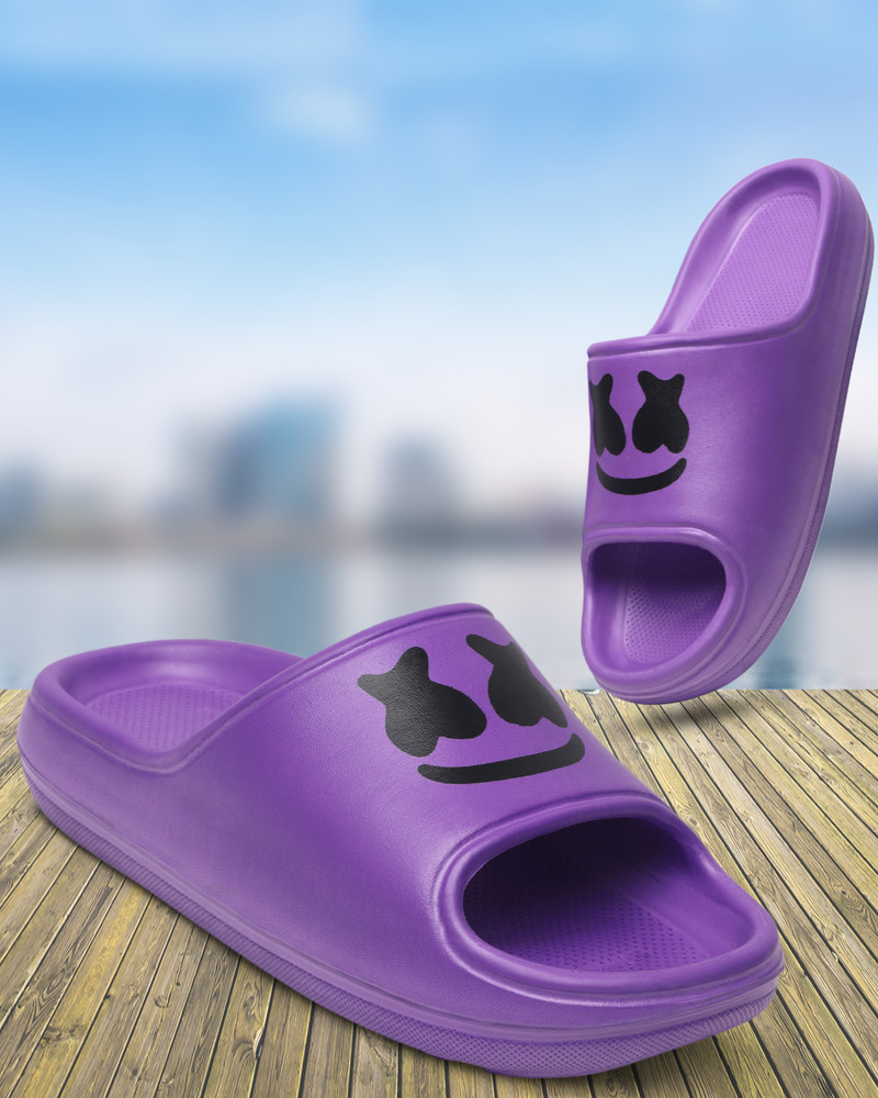 Womens clearance purple slides