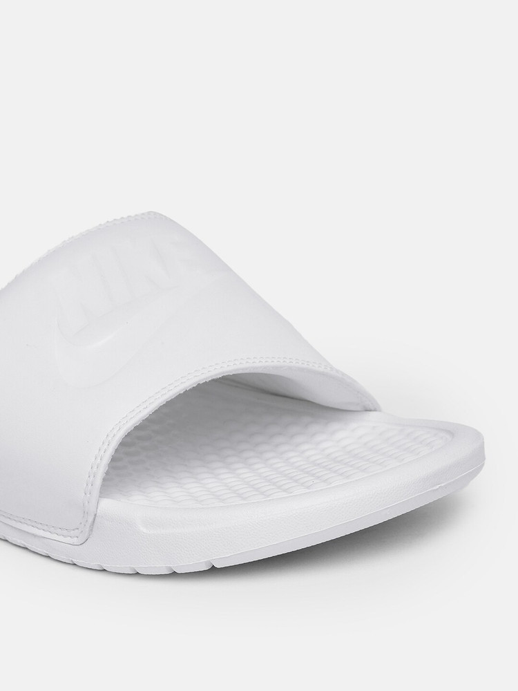 White nike slides womens 2025