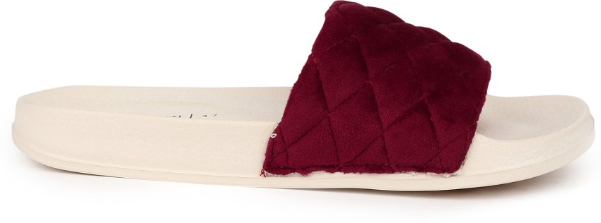 Burgundy discount ugg slides