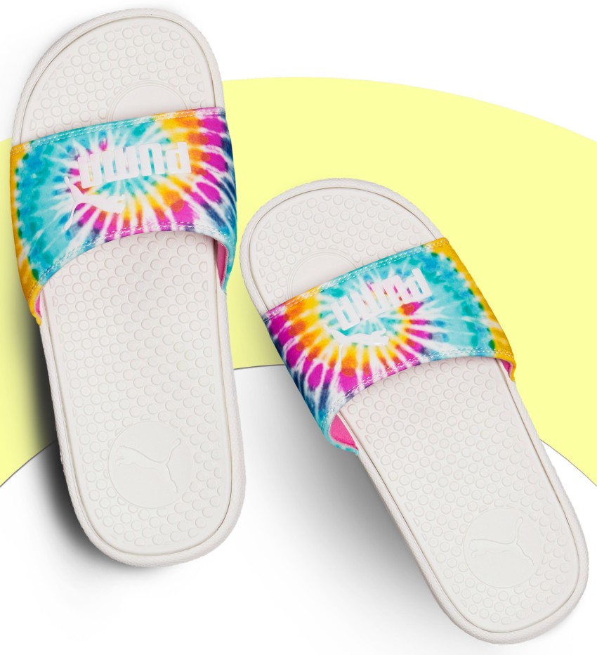 Puma tie dye online slides