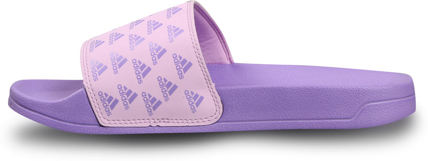 Purple adidas flip best sale flops