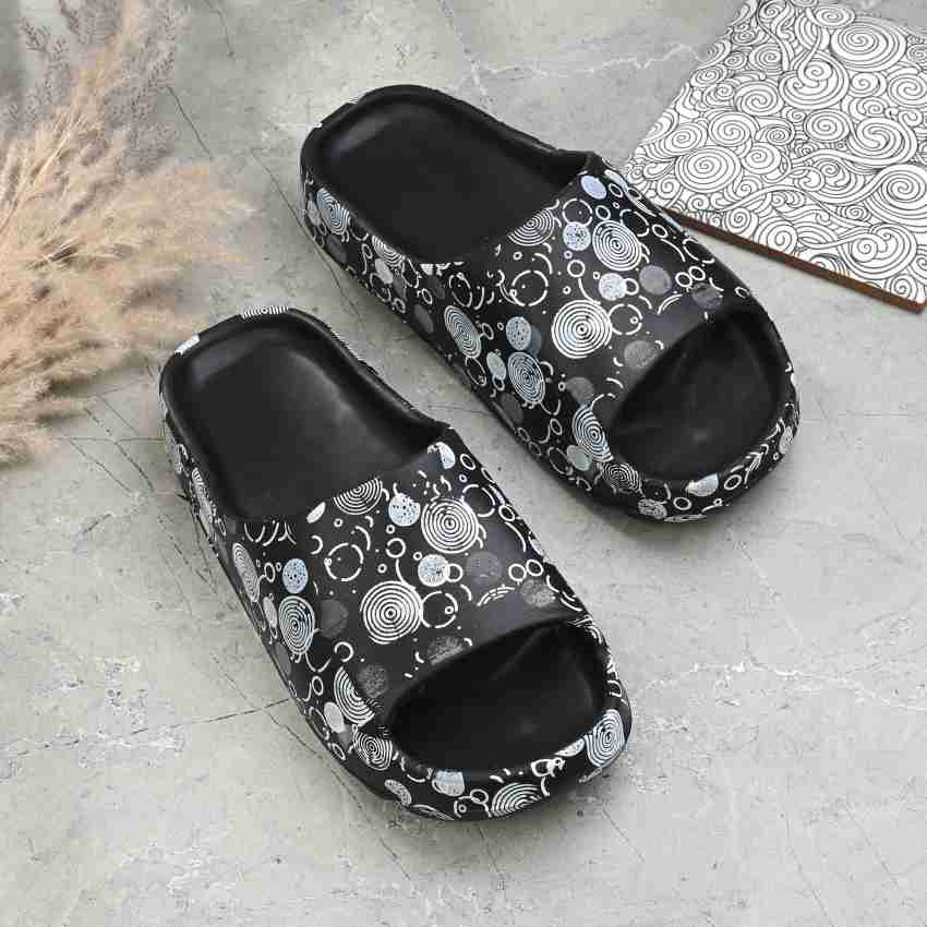 Footup Men Synthetic Lightweight Premium Comfort All Seasons Trendy Outdoor Slides for men Slides