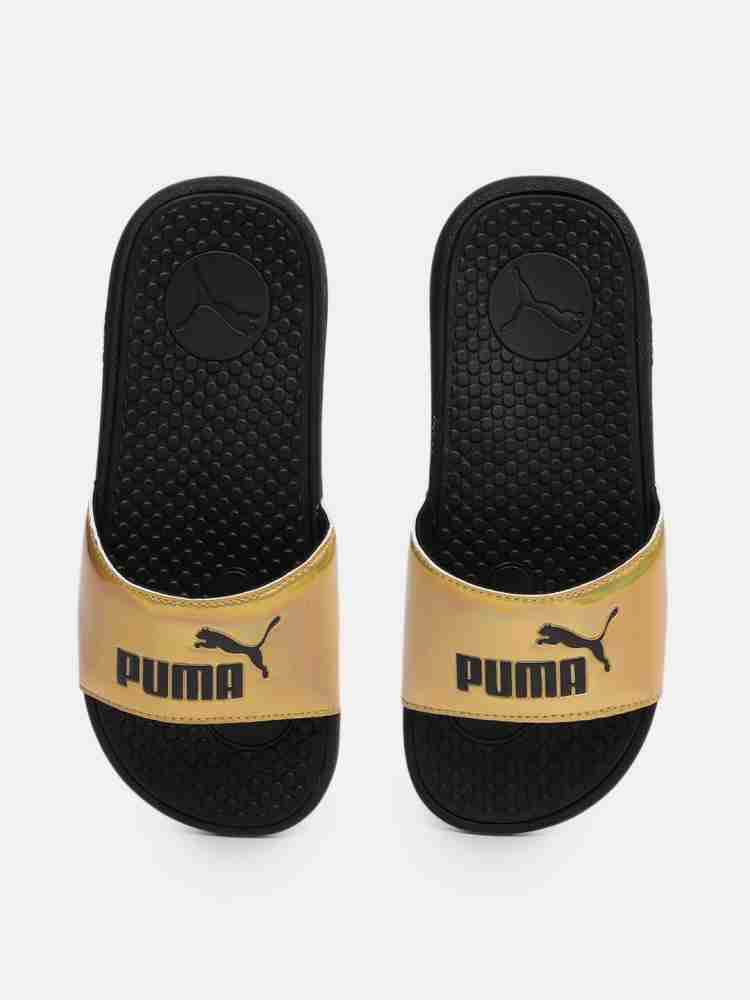 Puma gold sandals hotsell