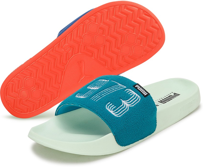 Puma slides womens sales orange