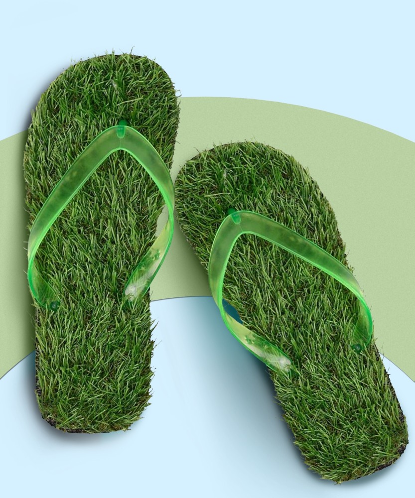 Fake grass flip online flops