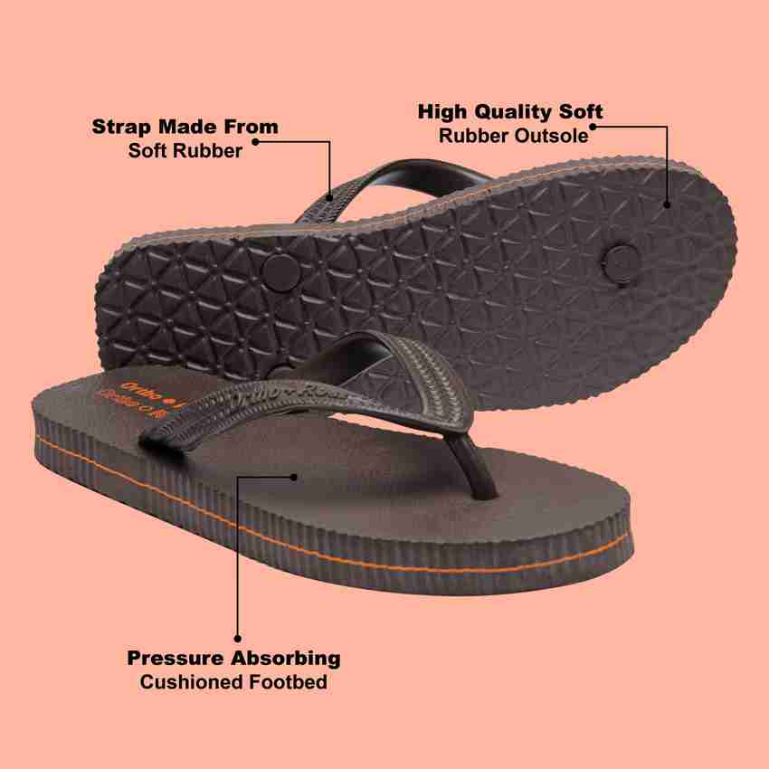 Soft rubber sale sole slippers mens