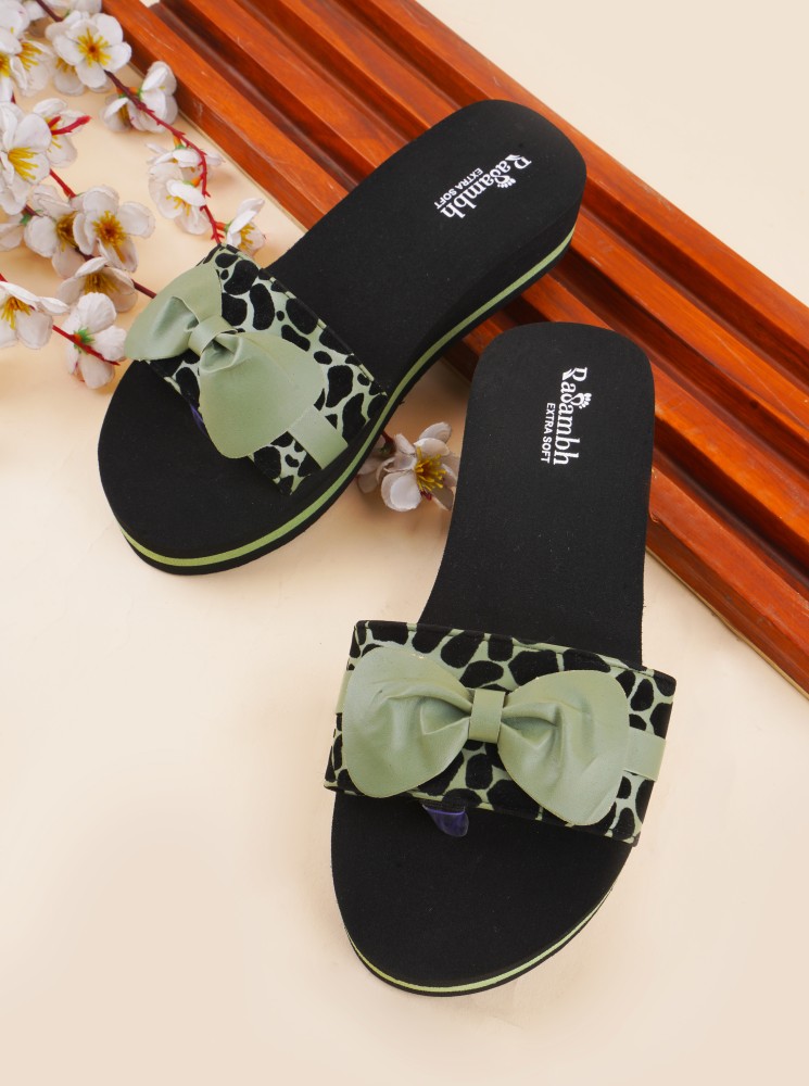 Rasambh Women Comfortable Stylish and Trending Printed Flip Flops sliders  For Women Slides