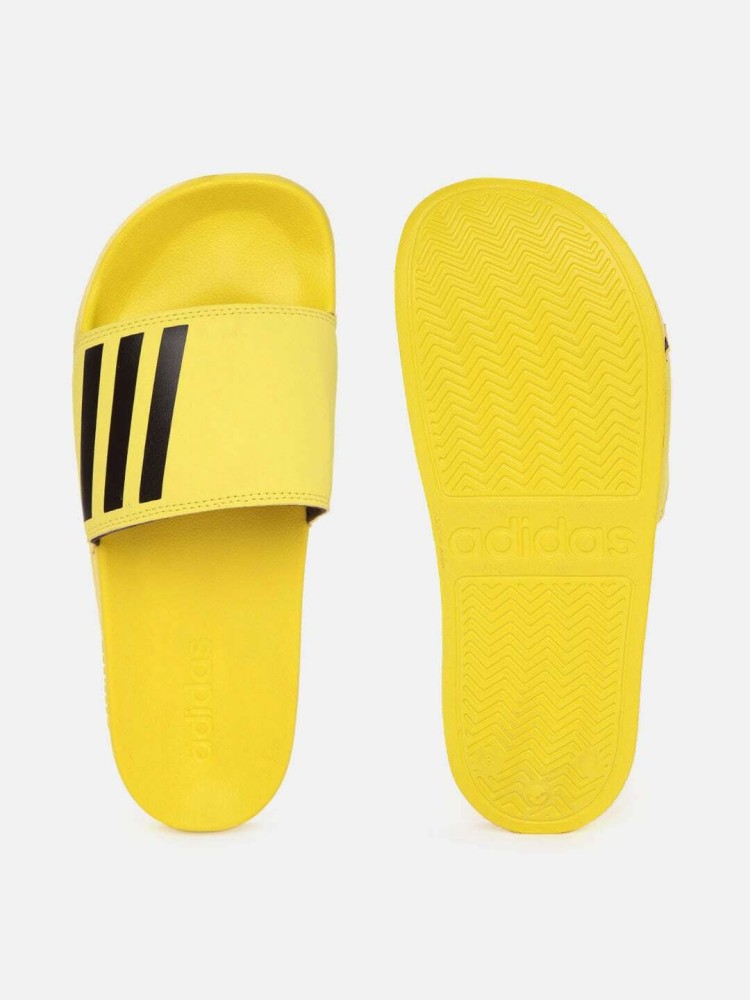 Adidas store yellow slippers