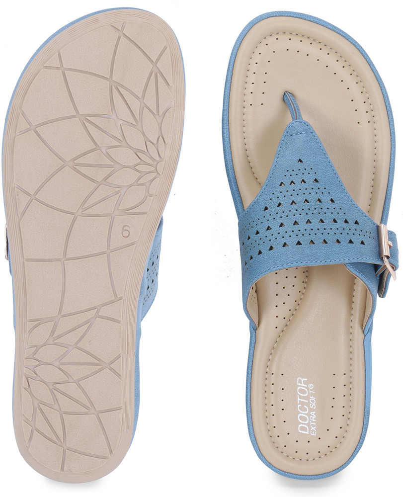 DOCTOR EXTRA SOFT Women Flat Memory Foam Slippers FlipFlops