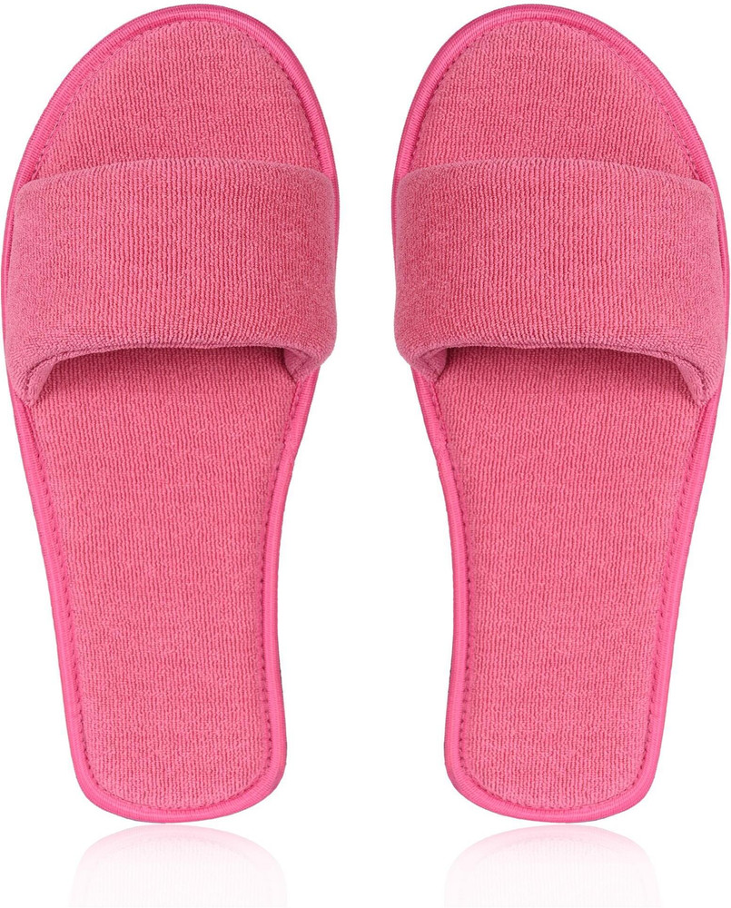 Hot pink house slippers sales