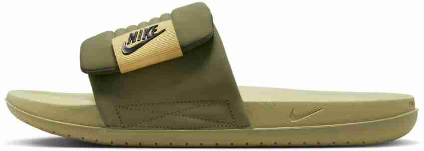 Nike benassi best sale army green