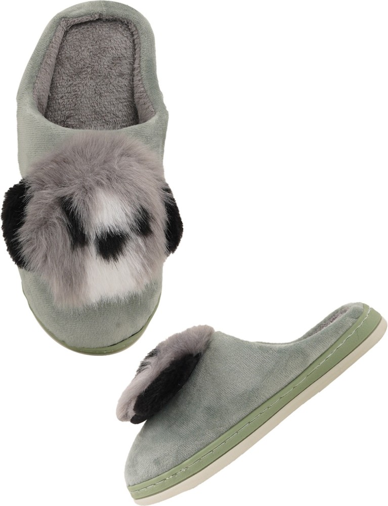 Fur slippers online flipkart