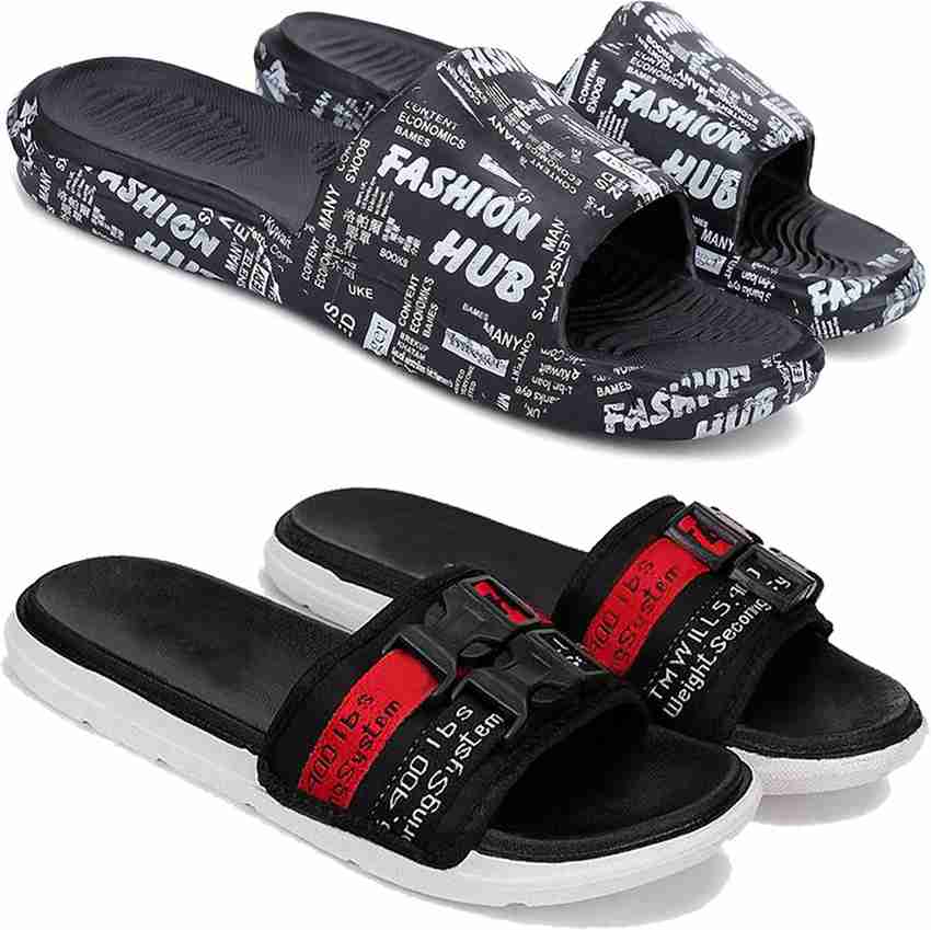 Branded slides for men sales