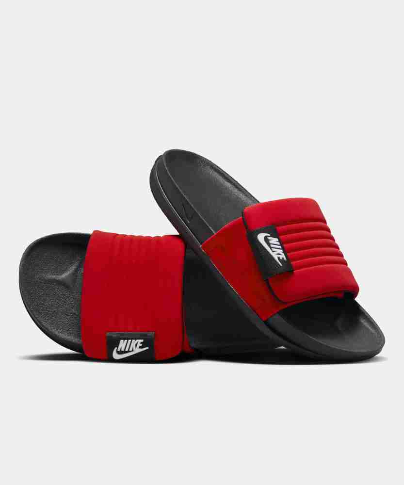 Men red nike slides hotsell